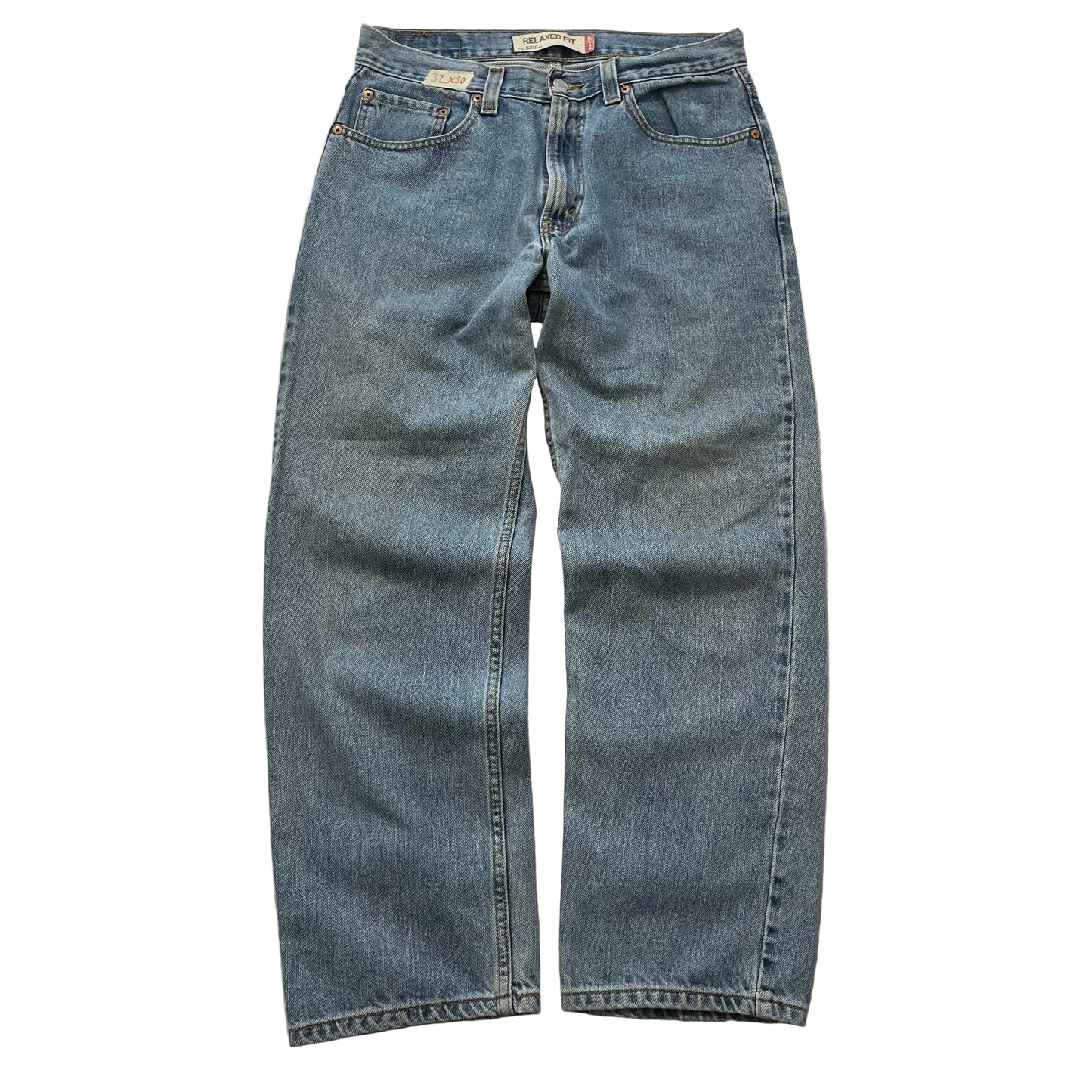 Levi's 550 Men's Blue Denim Straight Baggy Jeans Mid Rise Relaxed Fit Size 32x30
