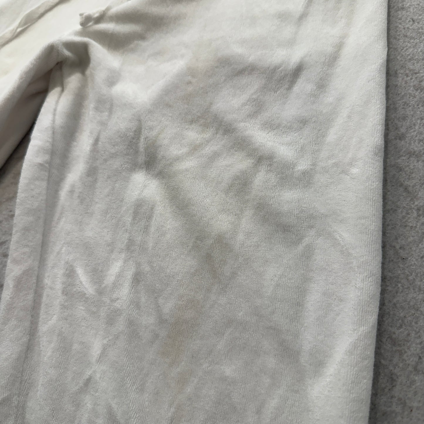 Juicy Couture Black Label Women's White Velour Jogger Sweatpants Classic Size L