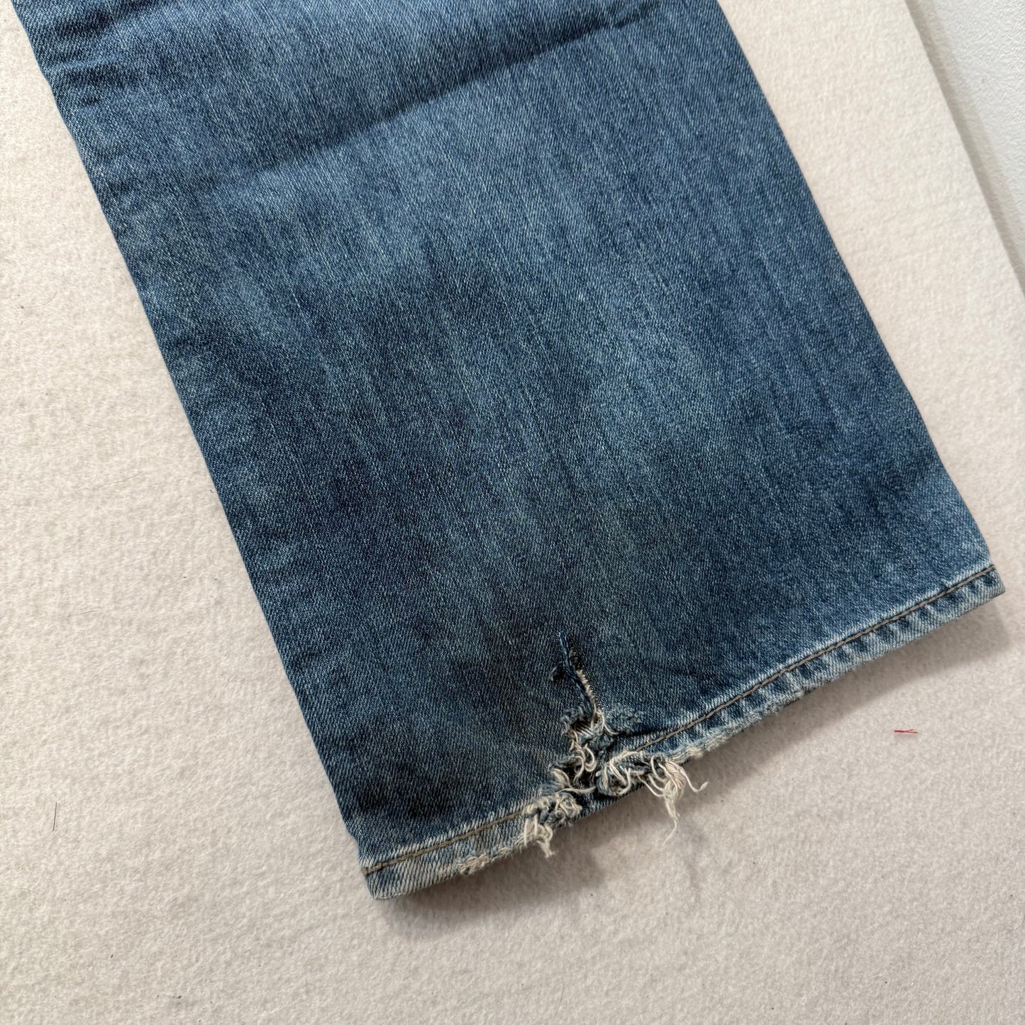 Guess Jeans Pasadena Men’s Blue Denim Jeans Straight Leg Button-Fly Size 38