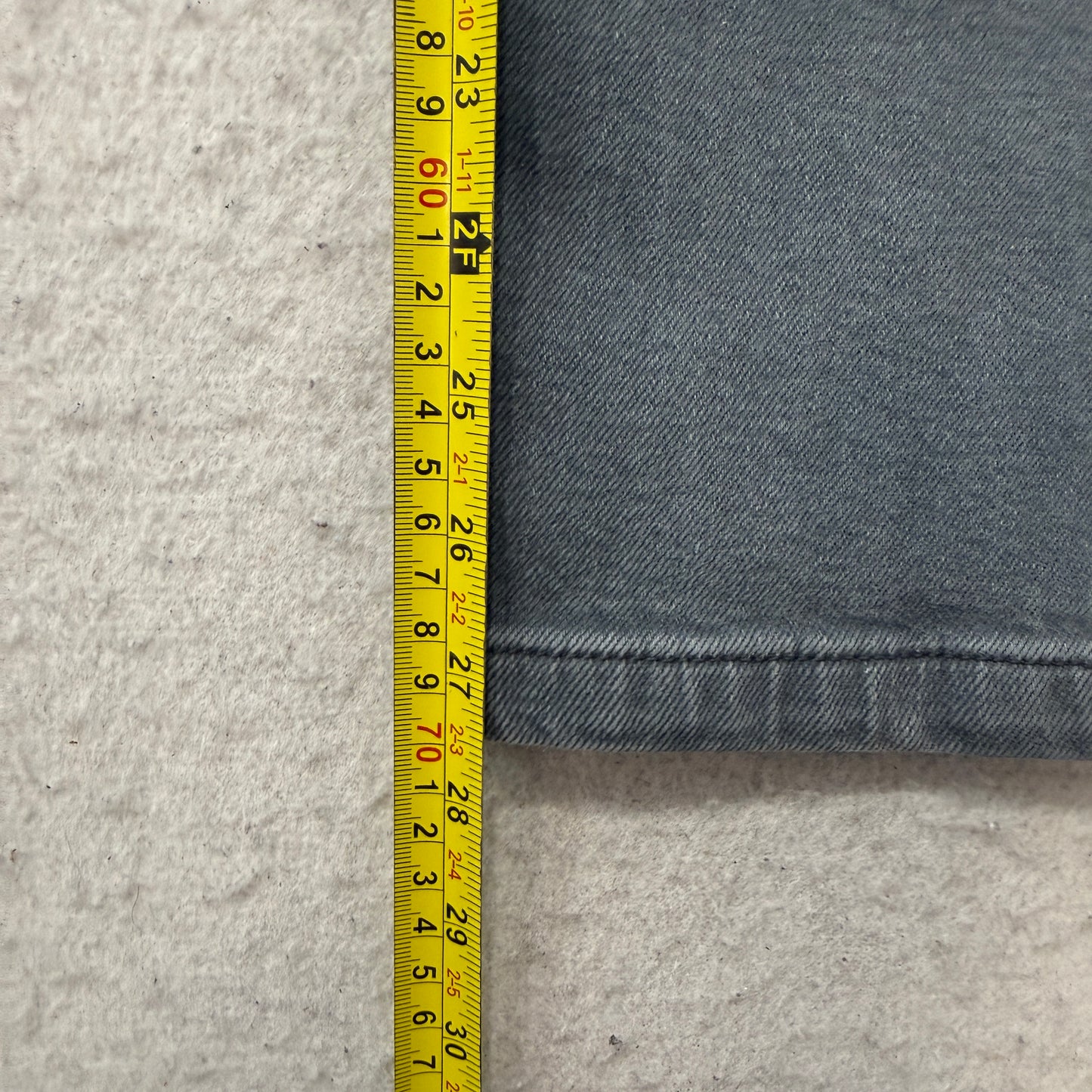 Hollister Men's Charcoal Gray Denim Double Knee Jeans Workwear Size W36xL32