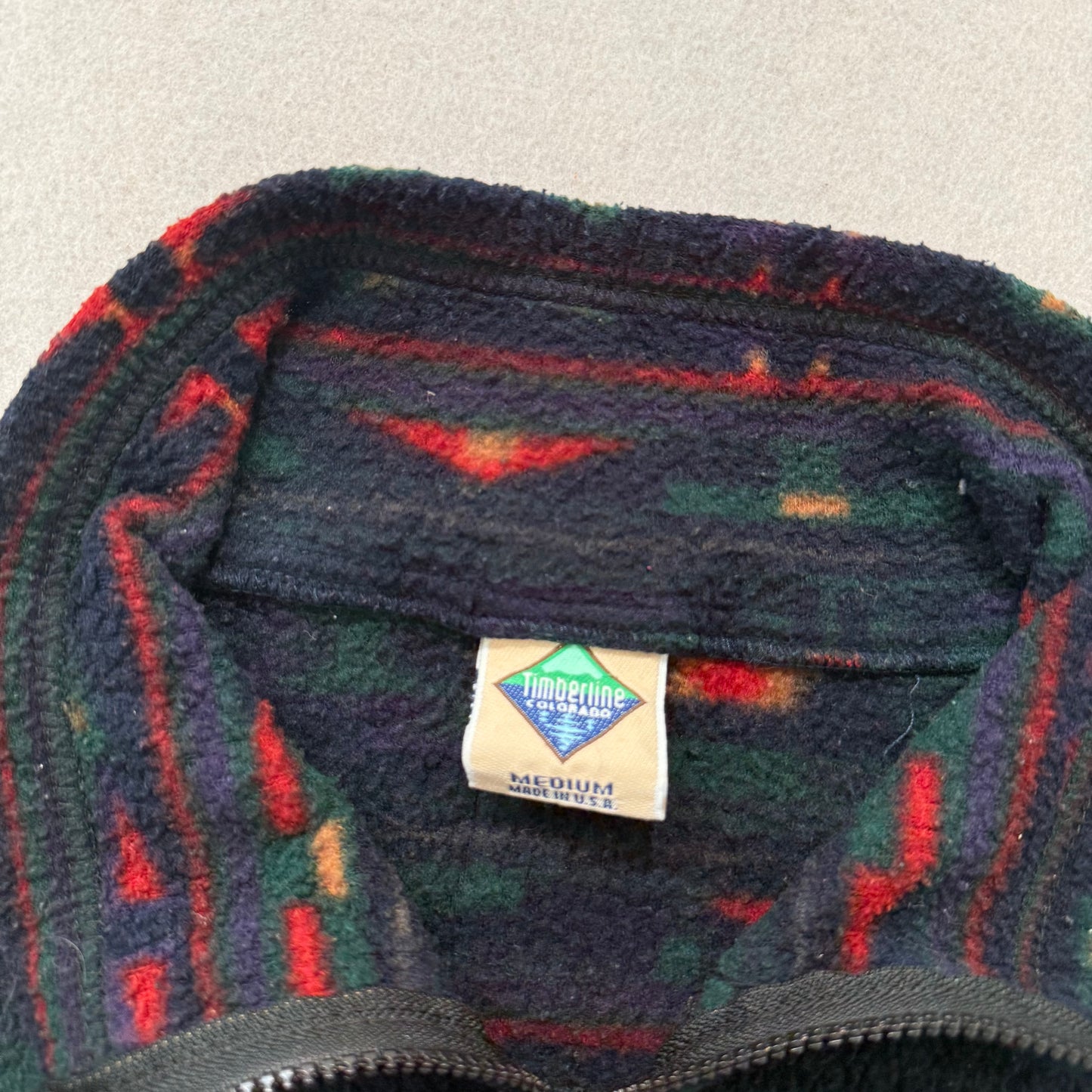 Colorado Timberline Men's Multicolor Full Zip Fleece Vest Aztec Pattern Size M
