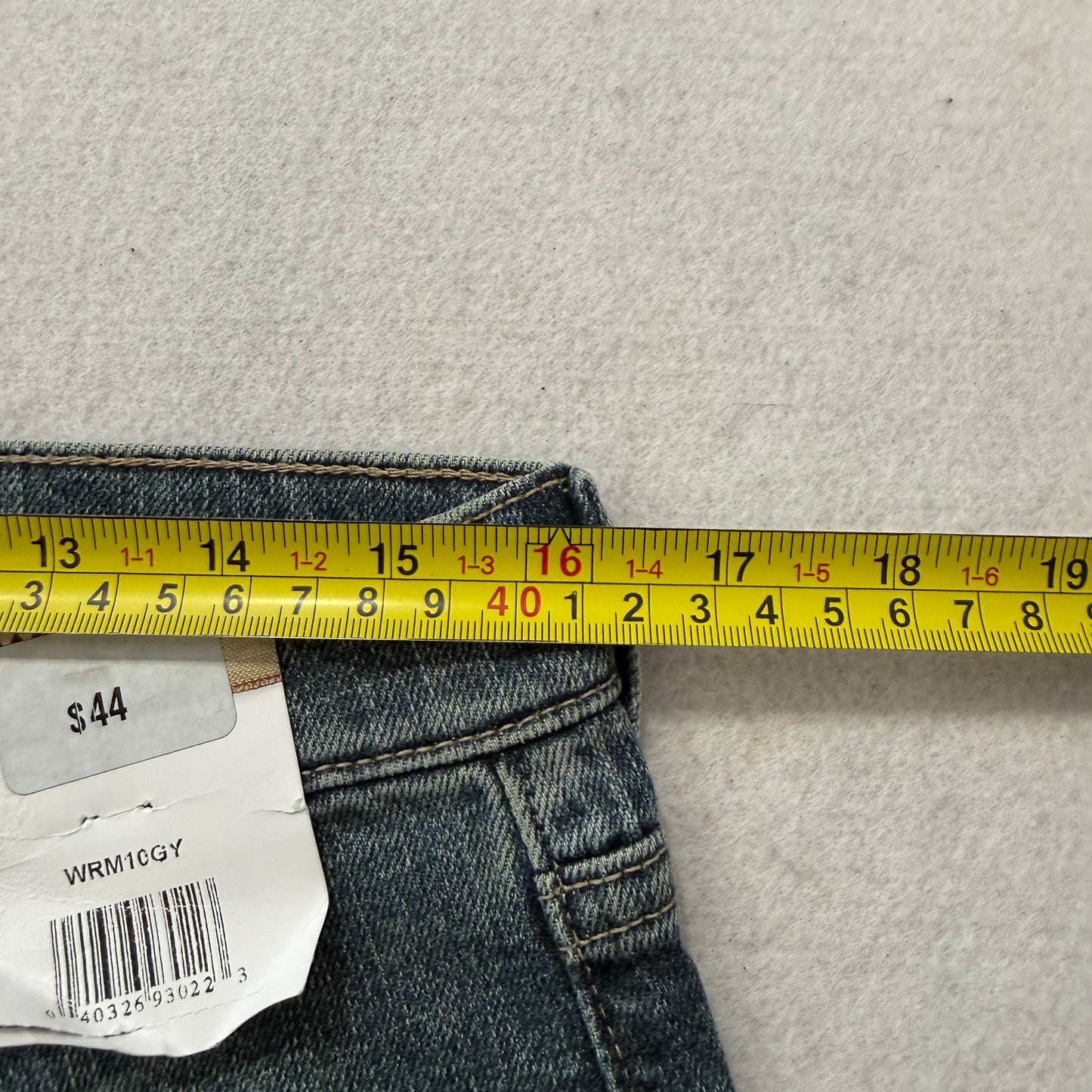 Wrangler Reserve Advanced Comfort Men's Blue Straight Leg Denim Jeans Size W32