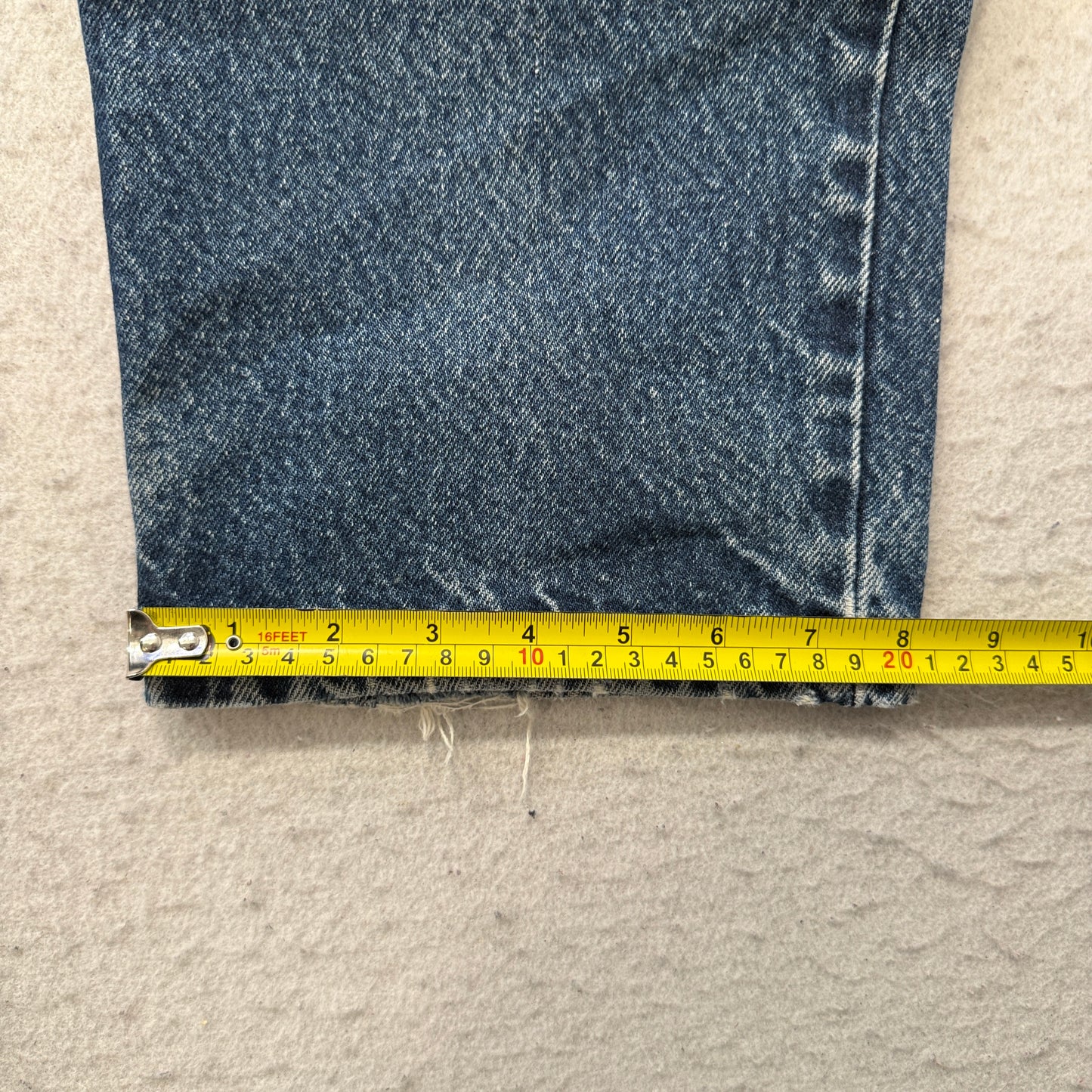 Levi's 550 Mens Blue Relaxed Fit Denim Jeans Zip-Fly Classic Pockets Size 34x30