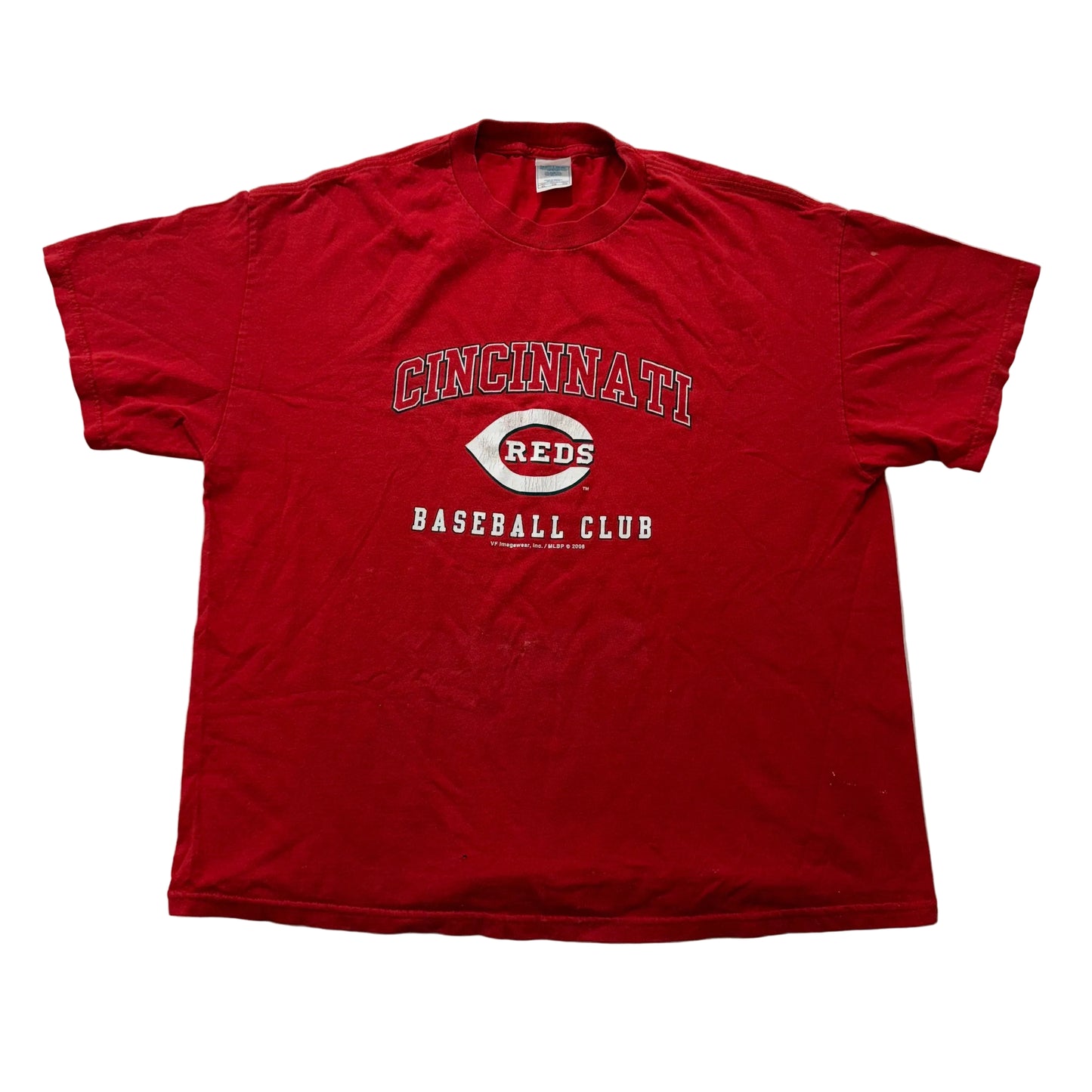 Cincinnati Reds Baseball Club Red Graphic T-Shirt Tennessee River Size XL