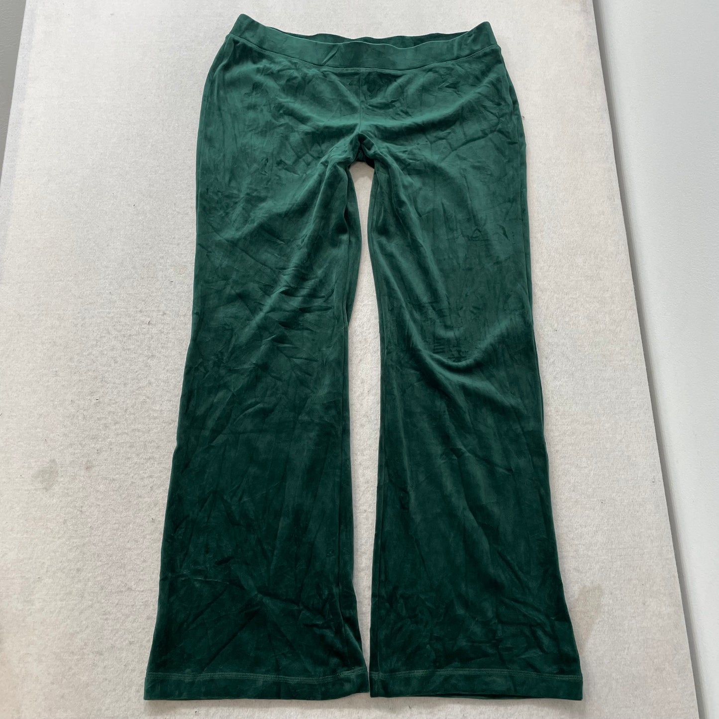 Juicy Couture Women's Dark Green Velour Tracksuit Set Hoodie & Pant Size S/L