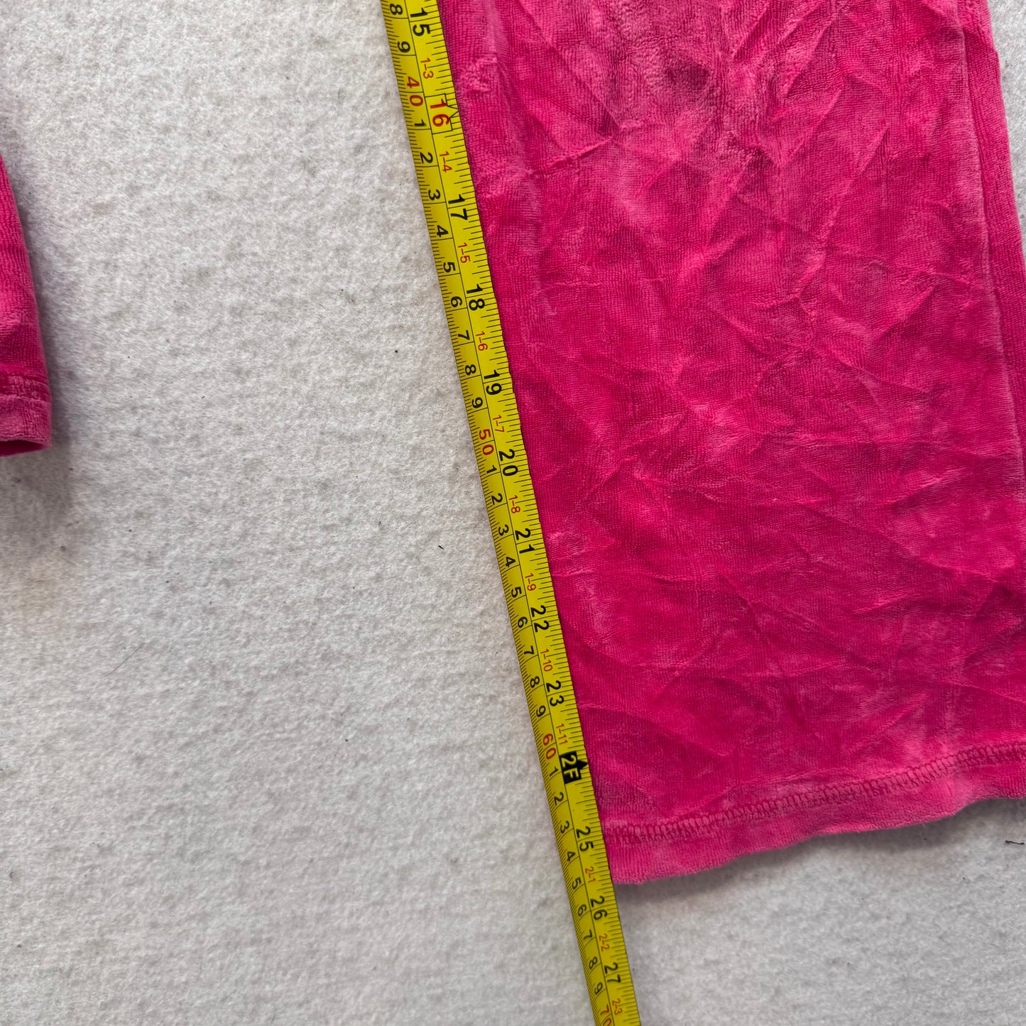 Juicy Couture Women's Cerise Pink Flared Track Pant Rhinestone Crown Logo Size S