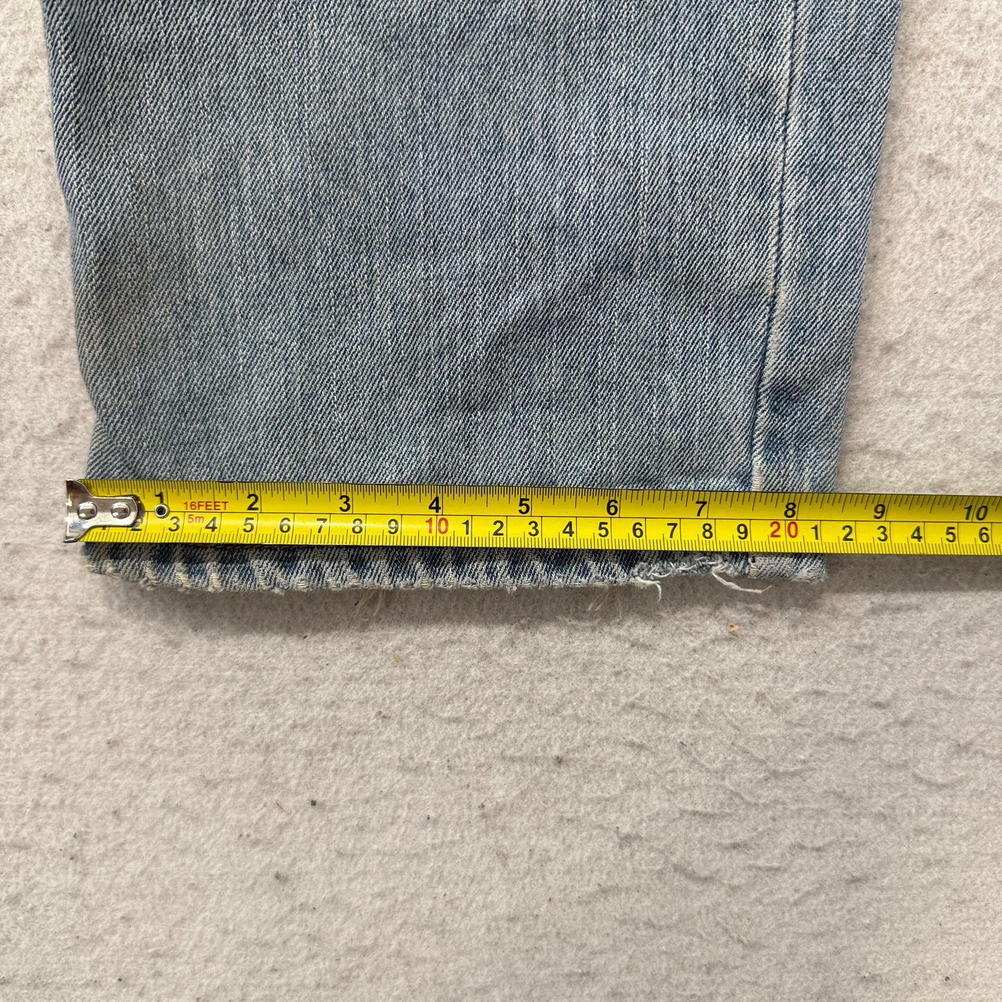 Levi's 550 Men's Blue Relaxed Fit Denim Jeans Pockets Distressed Size W33xL32