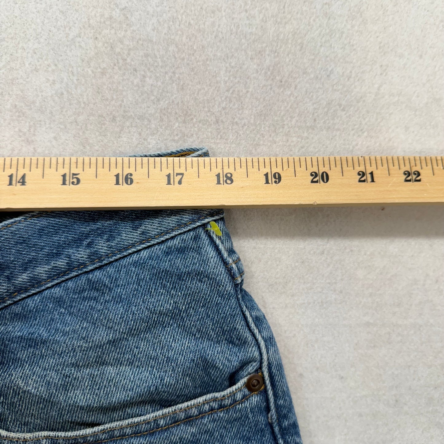 L.L. Bean Blue Denim Flannel Lined Jeans Natural Fit Made in Mexico Size 36x30