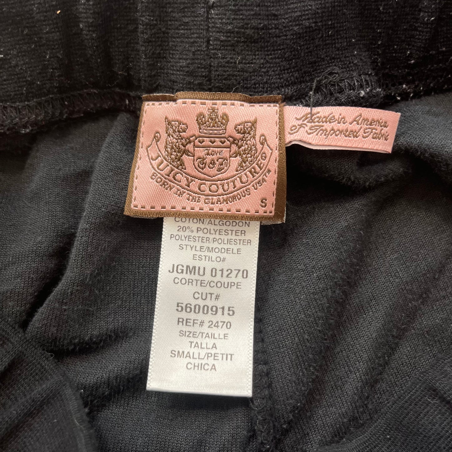 Vintage Juicy Couture Women's Charcoal Velour Tracksuit Set Hoodie & Pant Size S