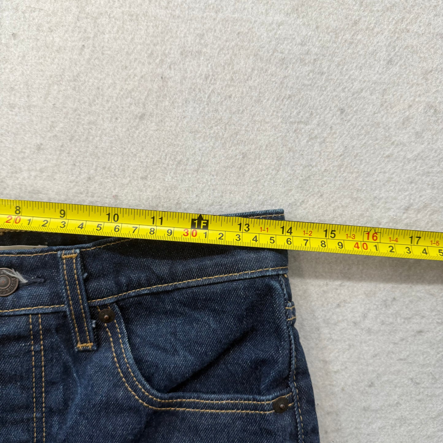 Levi's Women's Blue Denim Ribcage Bootcut Jeans High Rise Dark Wash Size 28