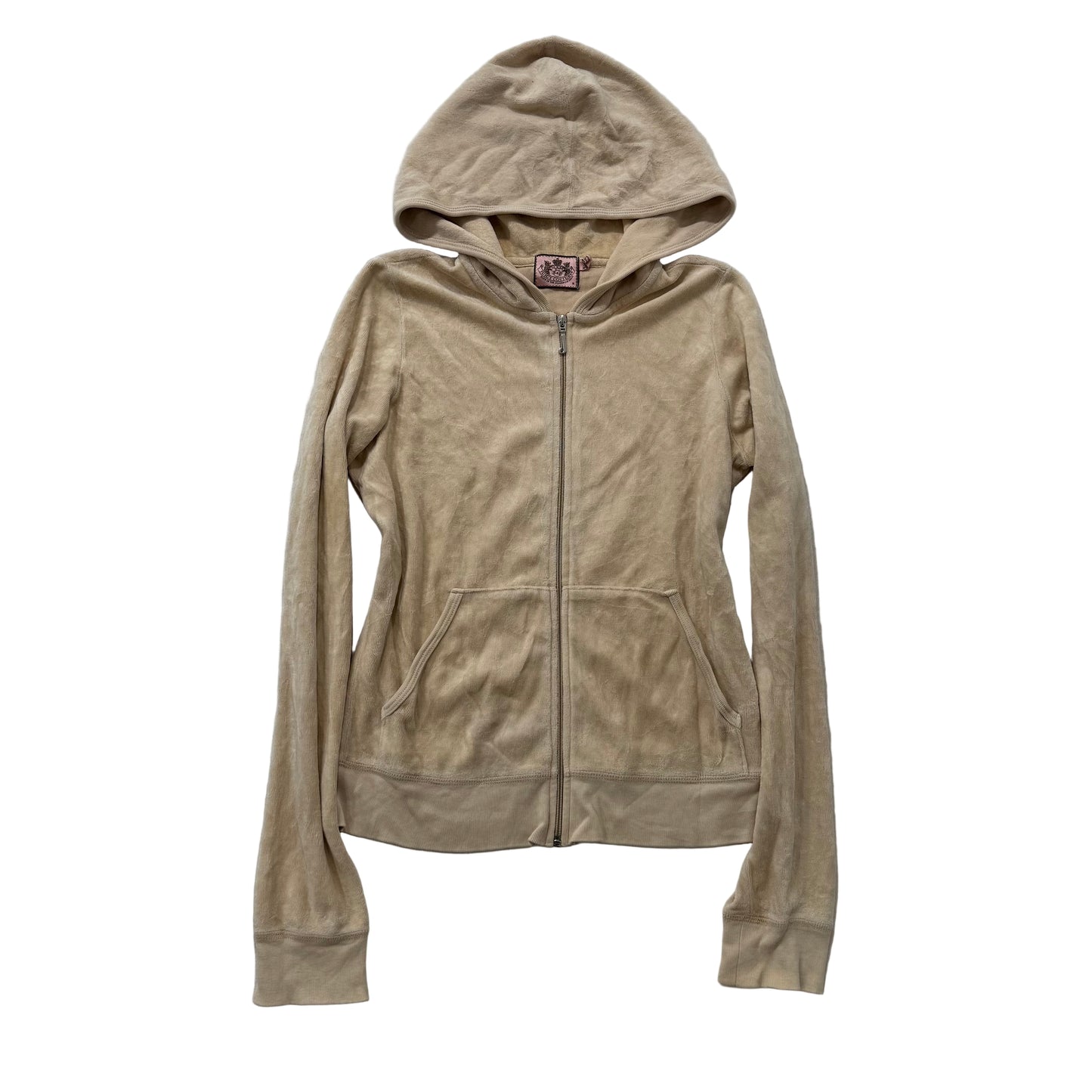 Vintage Juicy Couture sand full zip hoodie jacket classic style size M