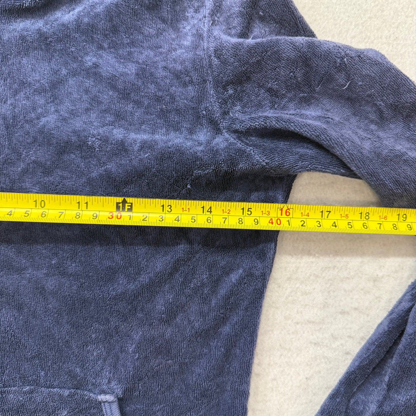 Juicy Couture "Juicy Day Dreamer" Women's Navy Terry Cloth Zip-Up Hoodie Size P