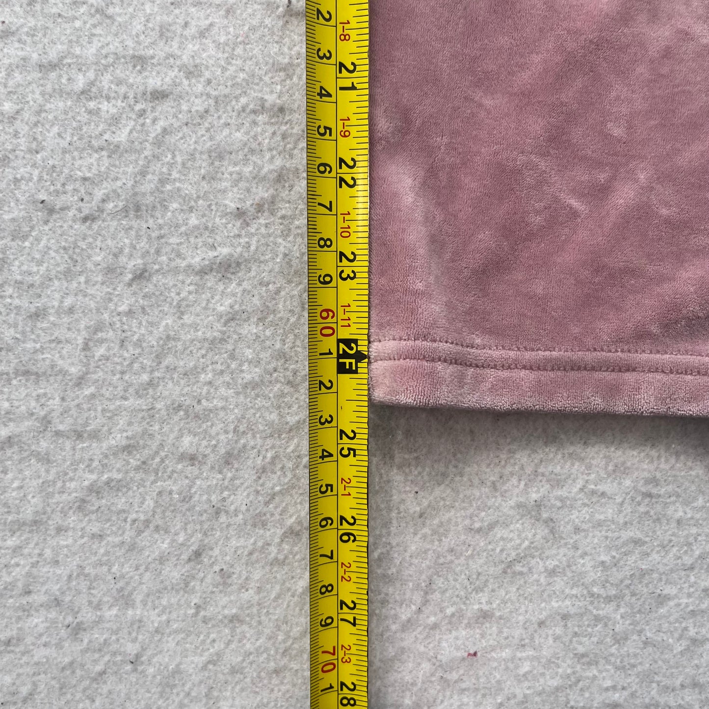 Victoria's Secret PINK Women Mauve Velour Jogger Sweatpants Ankle Zip Size L