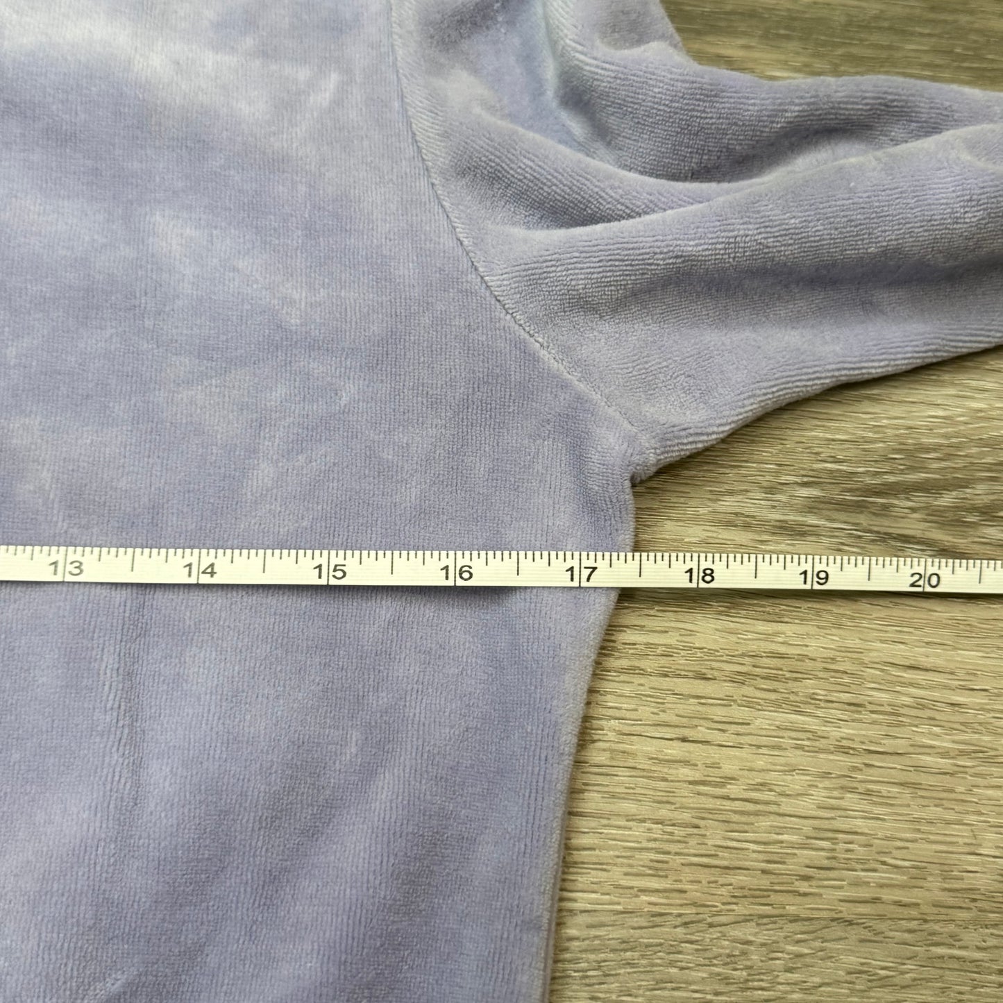 Vintage Juicy Couture Women's Lavender Velour Full Zip Hoodie Drawstring Size S
