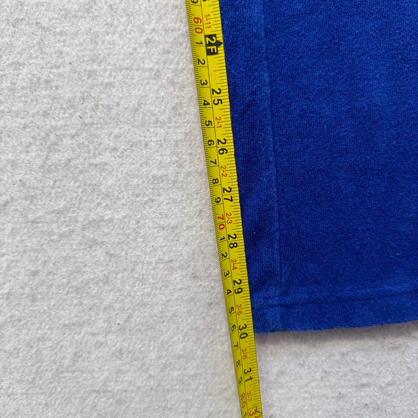 Juicy Couture Women Cobalt Blue Terry Cloth Flared Track Pant Back Pocket Size S