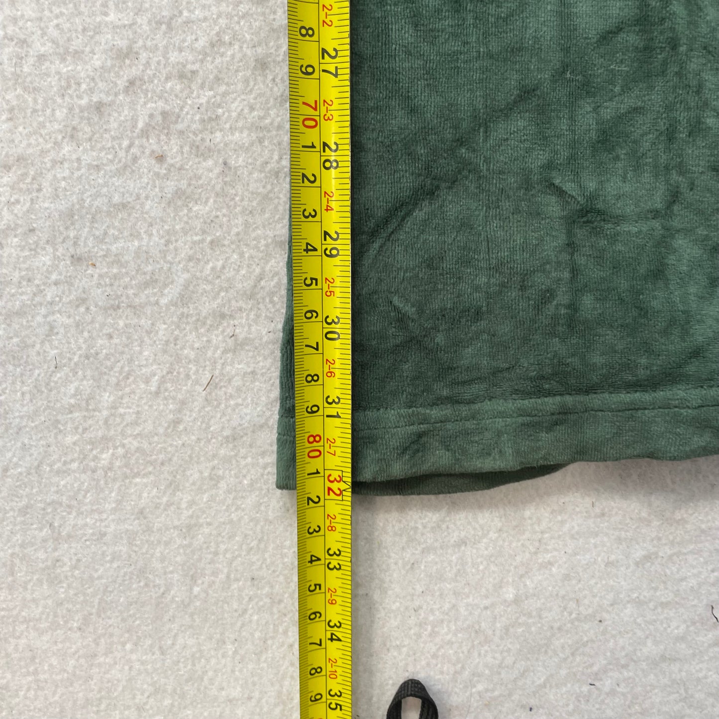 Vintage Juicy Couture Women's Dark Green Velour Flared Leg Track Pants Y2k Size L