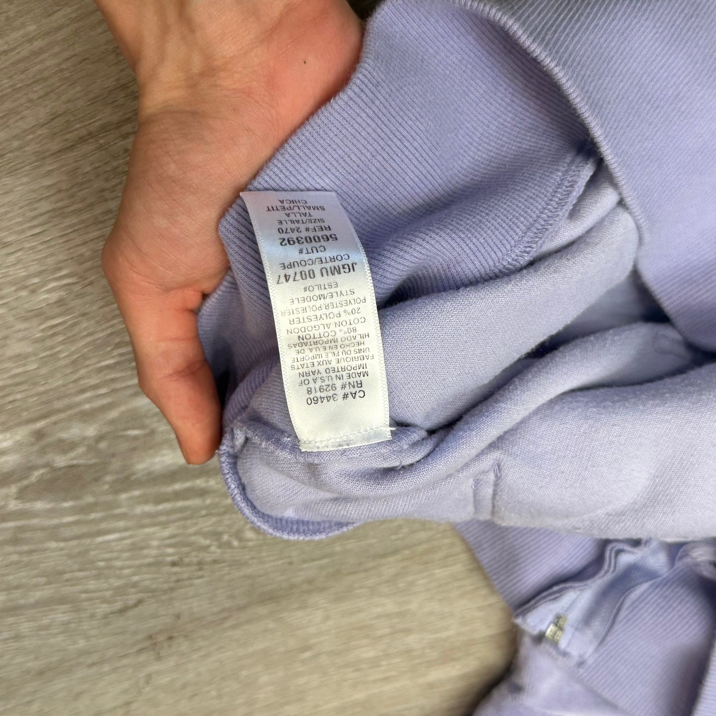 Vintage Juicy Couture Women's Lavender Velour Full Zip Hoodie Loungewear Size S