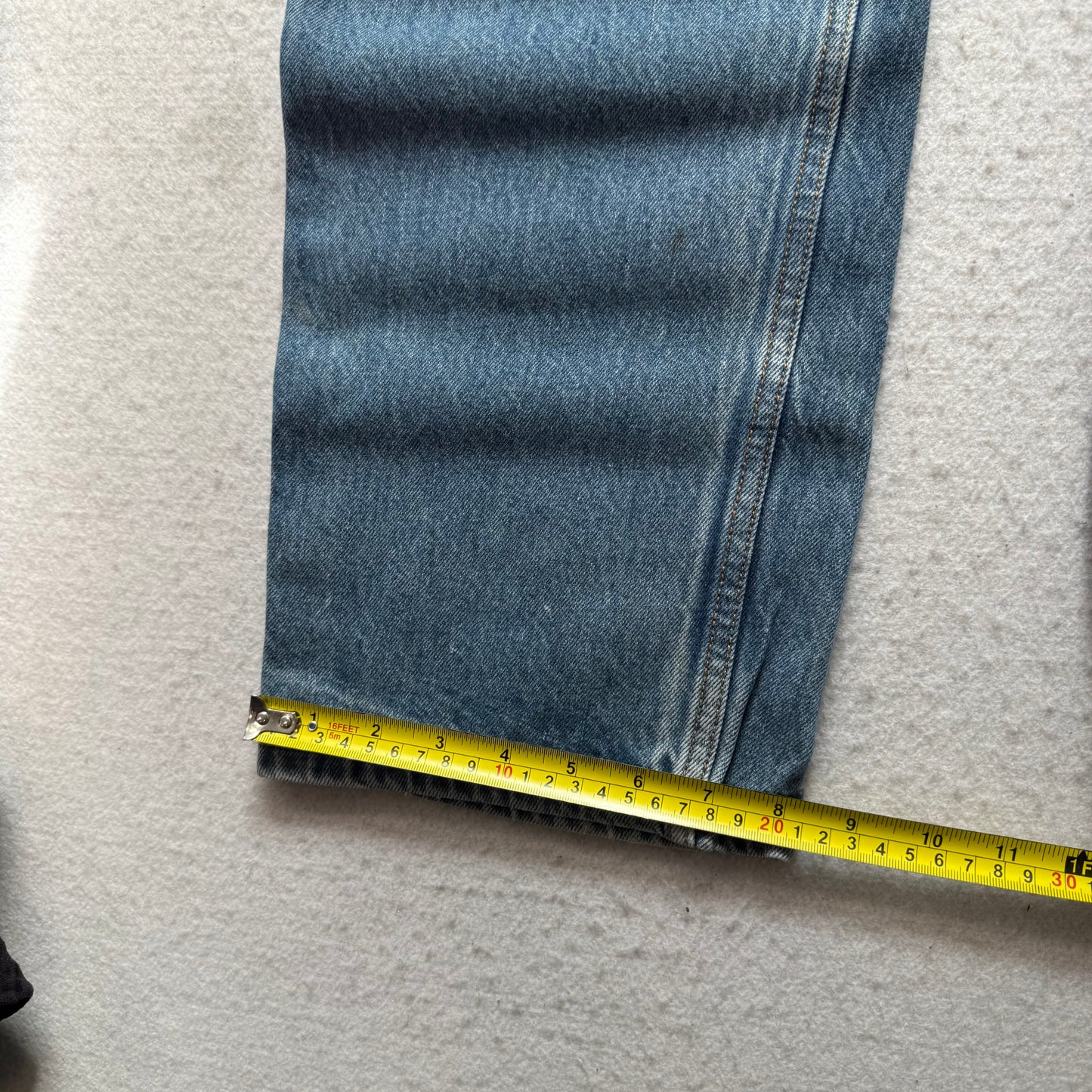 Levi's 501xx Mens Blue Cotton Denim Straight Jeans Button Fly Classic Size 38x36