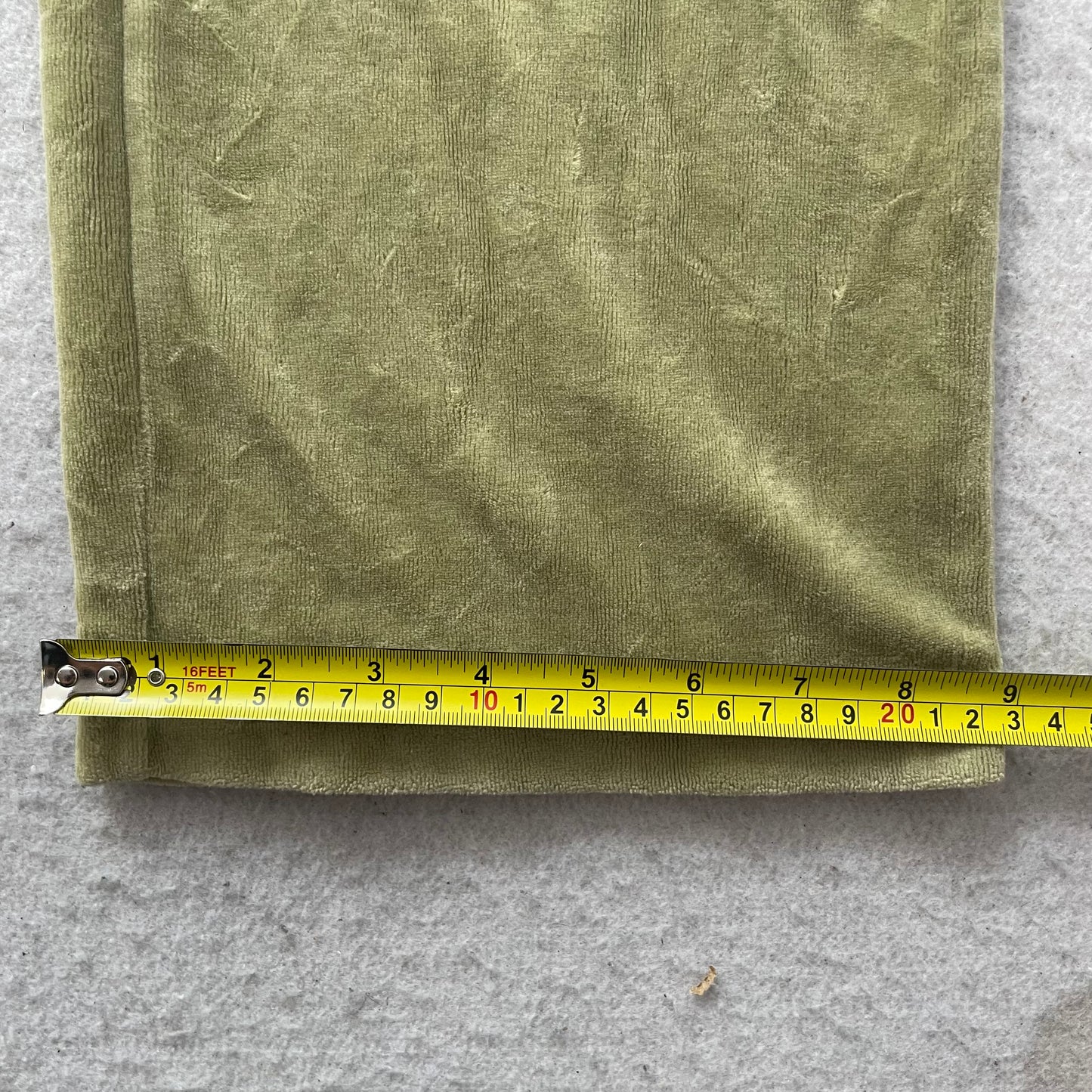 Juicy Couture Women's Olive Green Velour Flared Leg Track Pant Drawstring Size S