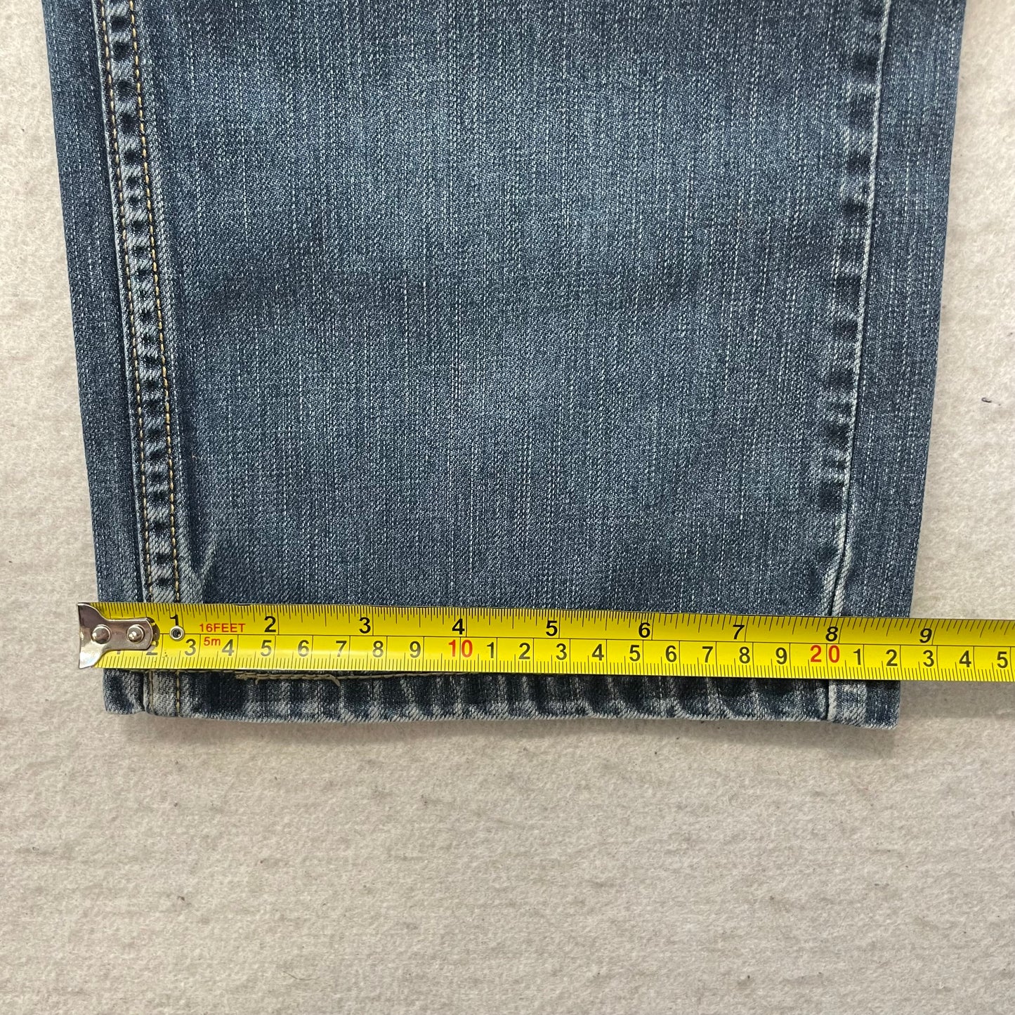 Levi's 559 Mens Blue Denim Relaxed Straight Leg Jeans Classic Pockets Size 34x30