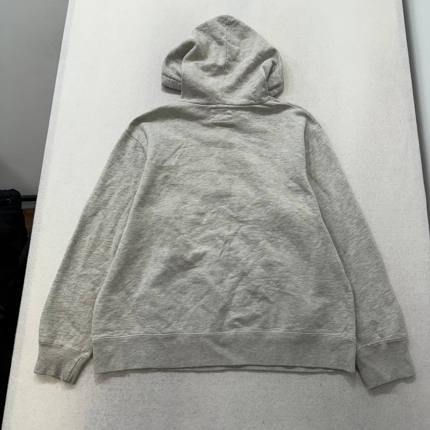 American Eagle Outfitters Men's Light Gray Cotton Pullover Hoodie Logo Size L