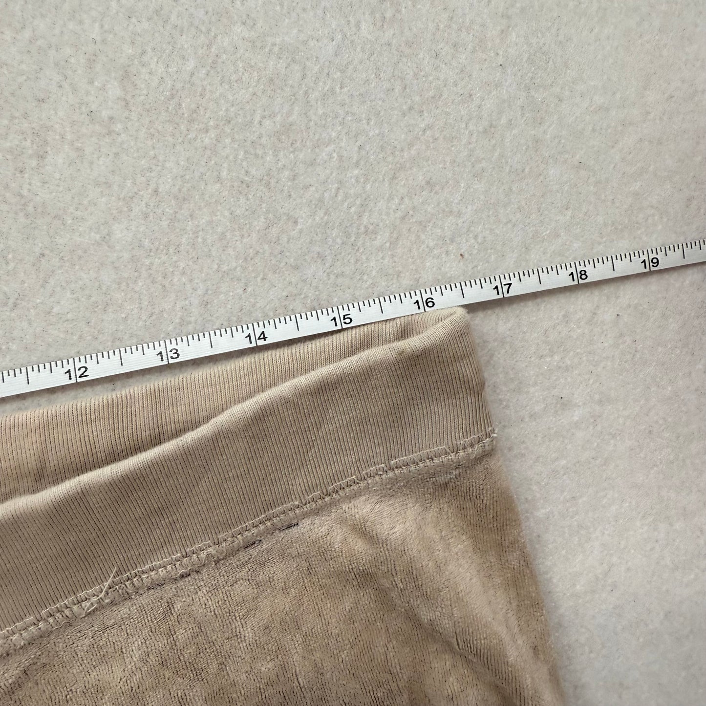 Vintage Juicy Couture beige terry flare pants size M