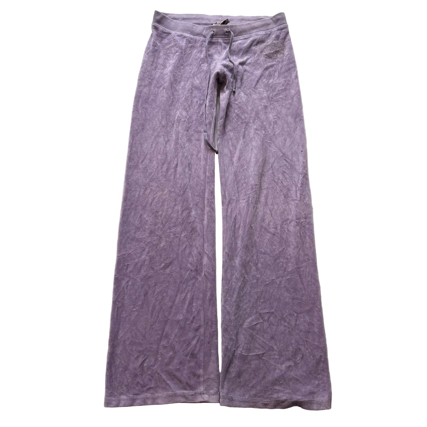 Vintage Juicy Couture Women's Dusty Purple Velour Flared Leg Track Pants Size S