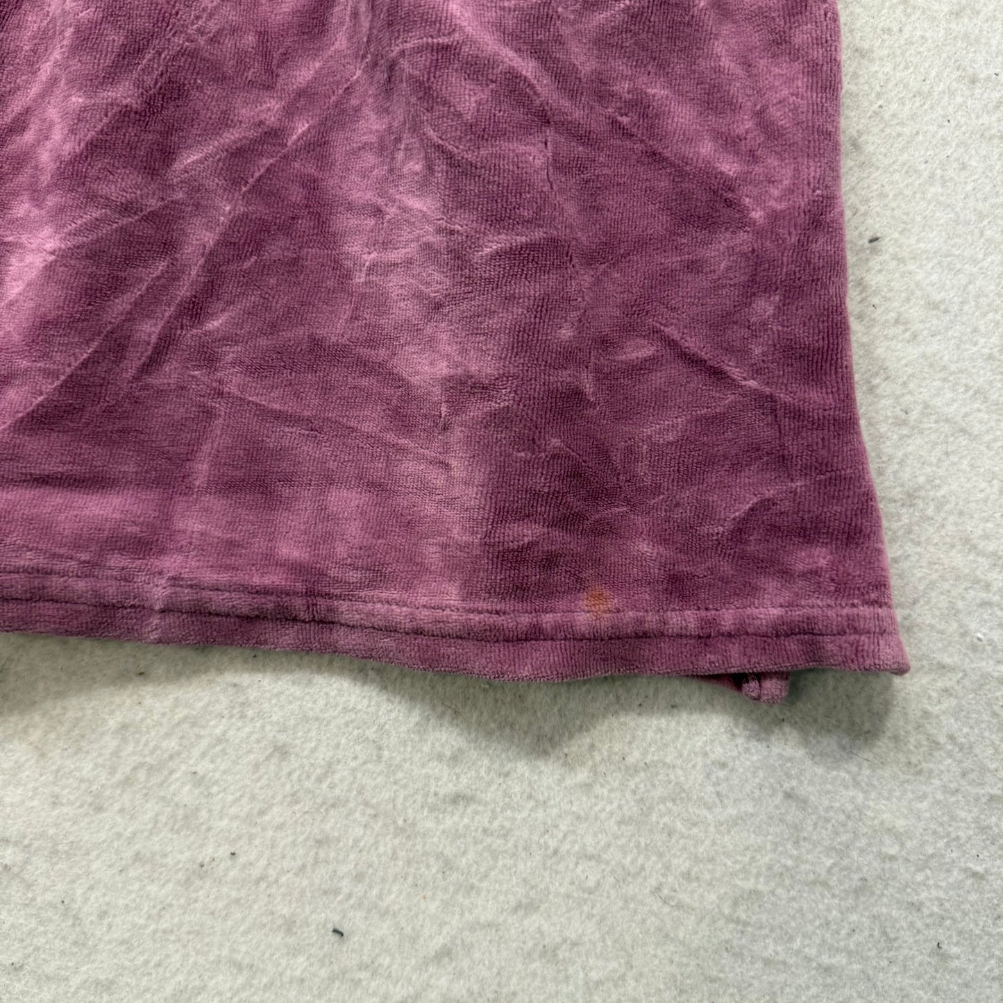 2003 Vtg Juicy Couture Women's Purple Velour Smocked Tube Dress Strapless Size P