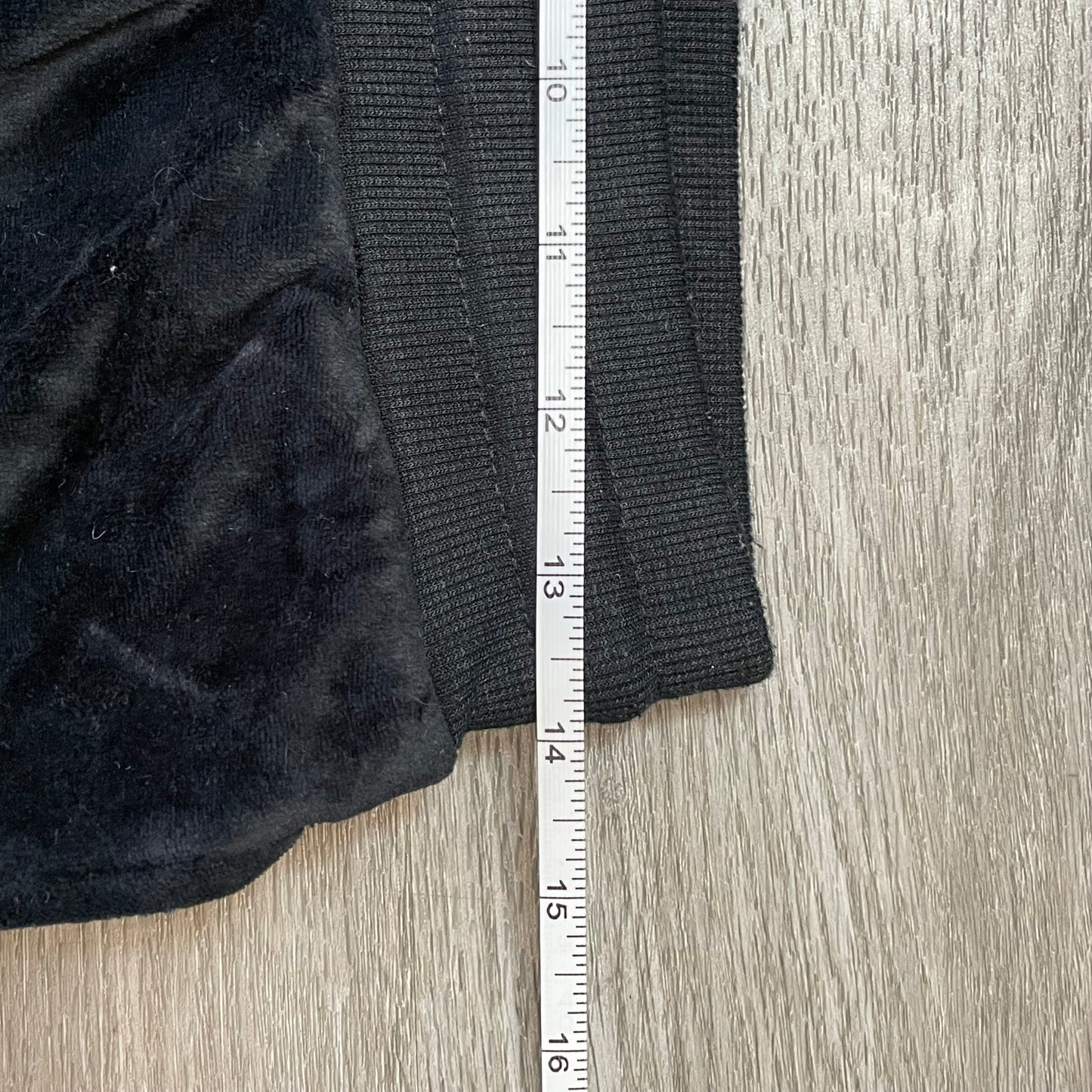Vintage Juicy Couture Women's Charcoal Velour Flare Track Pant Drawstring Size S