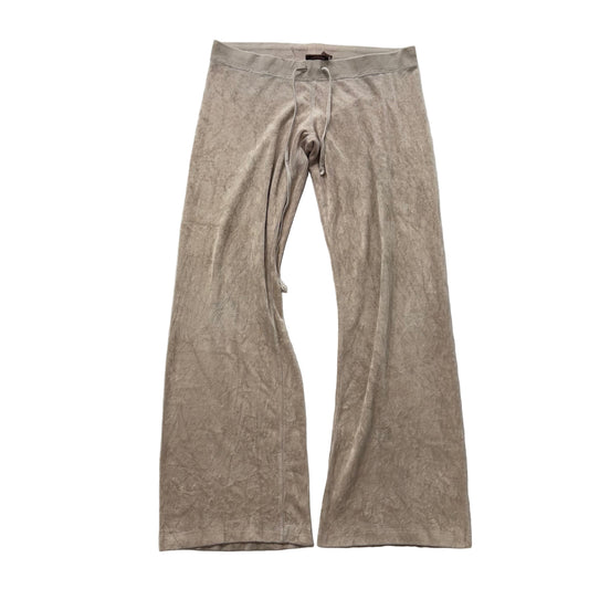 Vintage Juicy Couture beige terry flare pants size M