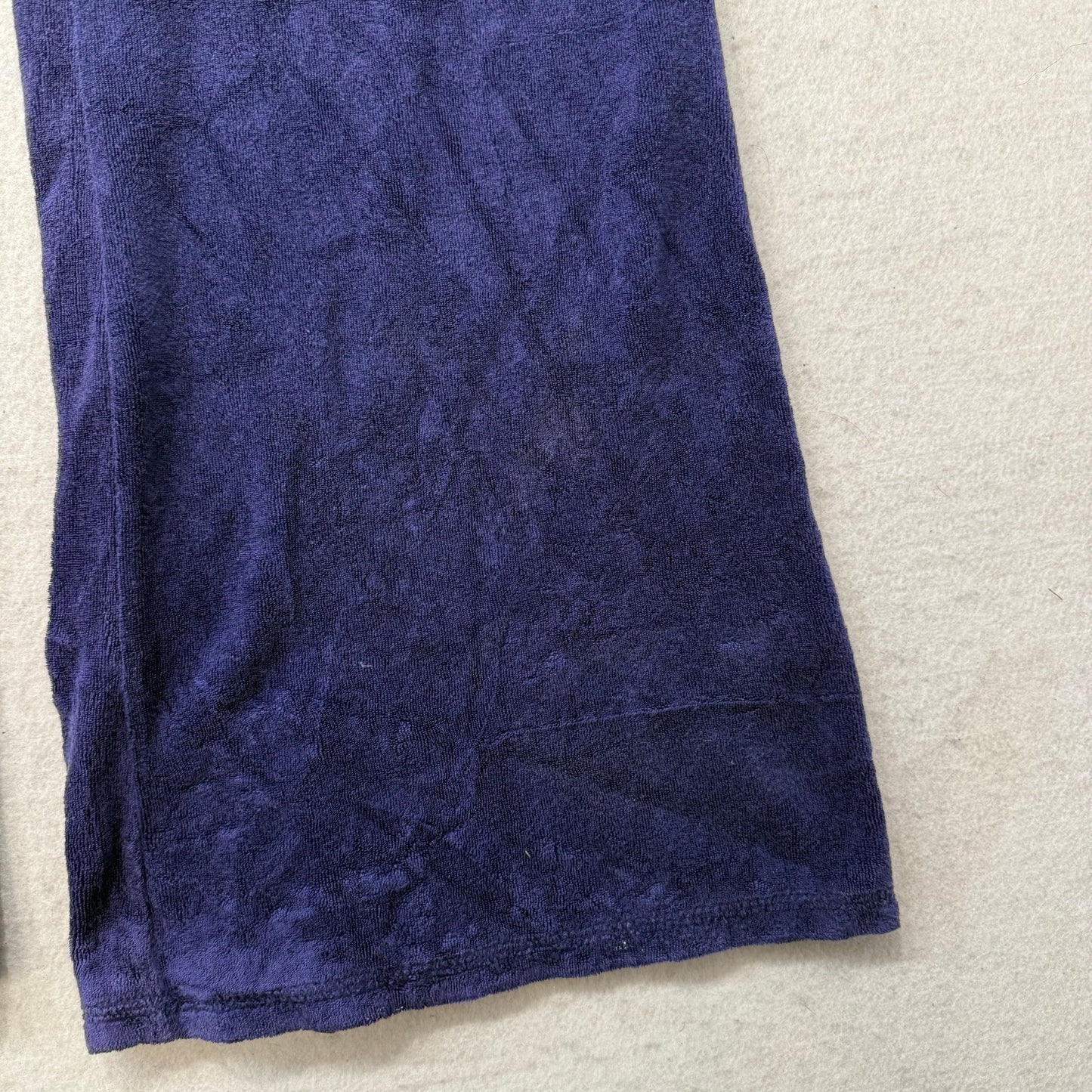 Juicy Couture Women's Purple Terrycloth Flare Track Pant Back Snap Pocket Size M