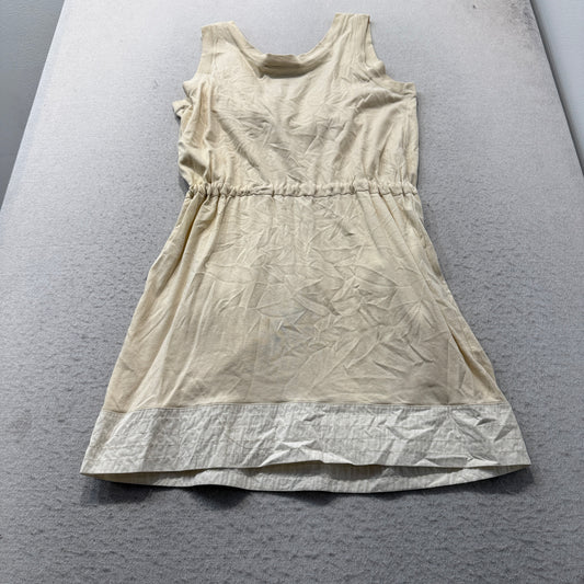 See By Chloe Women's Beige Sleeveless Mini Dress Cargo Pockets Casual Size 8