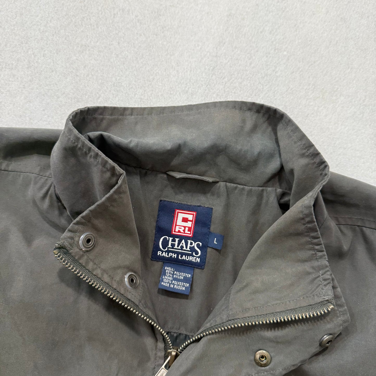 Chaps by Ralph Lauren Men's Sage Green Lightweight Windbreaker Jacket Size L