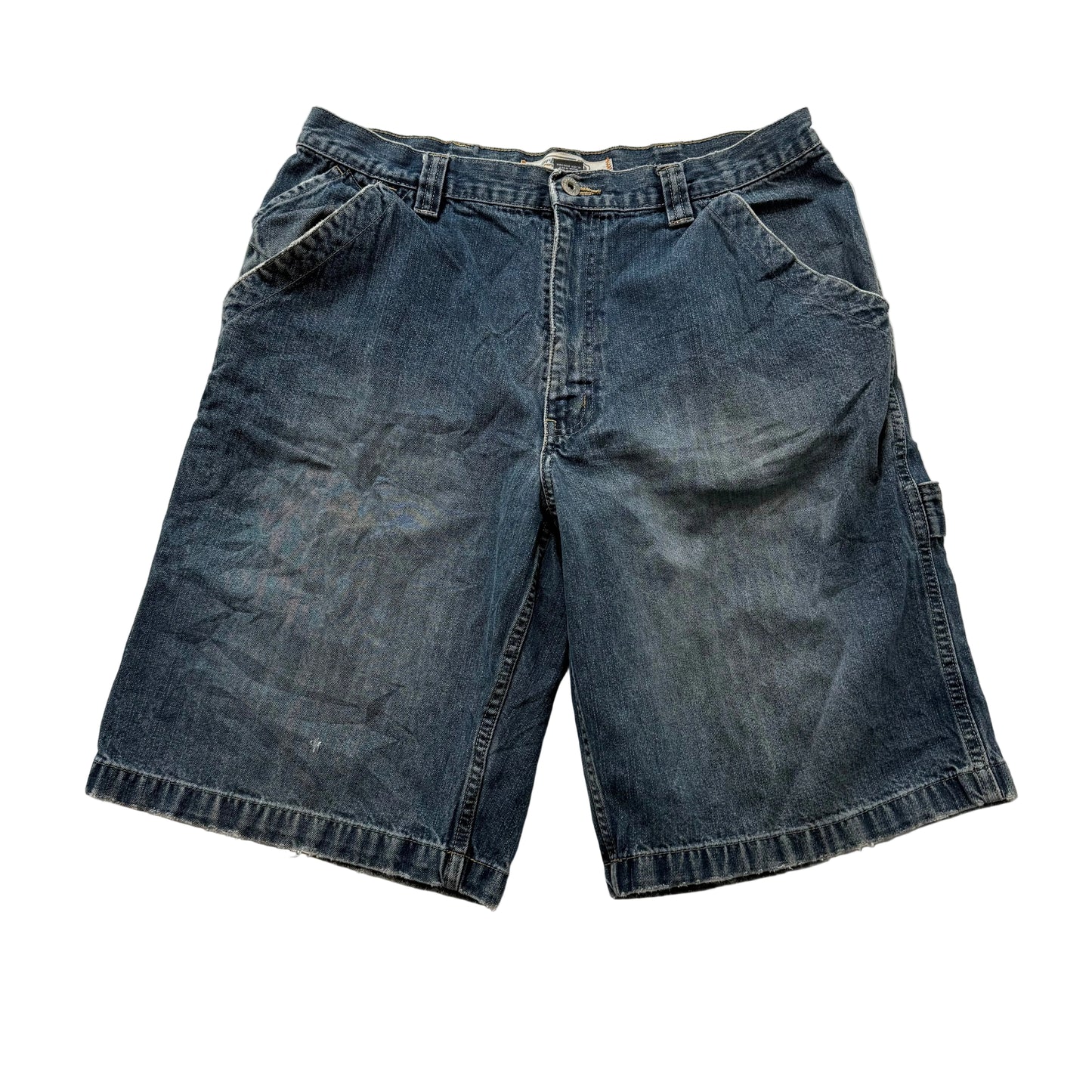 Urban Behavior dark blue denim baggy carpenter shorts size 32