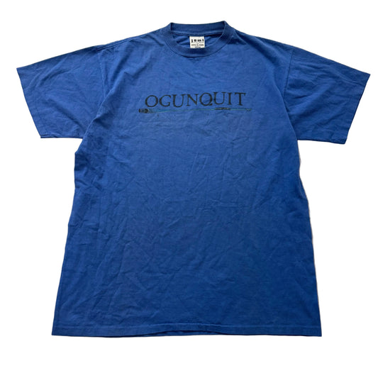 Jomi Men's Royal Blue Cotton Relaxed Fit T-Shirt Short Sleeves Crewneck Size L