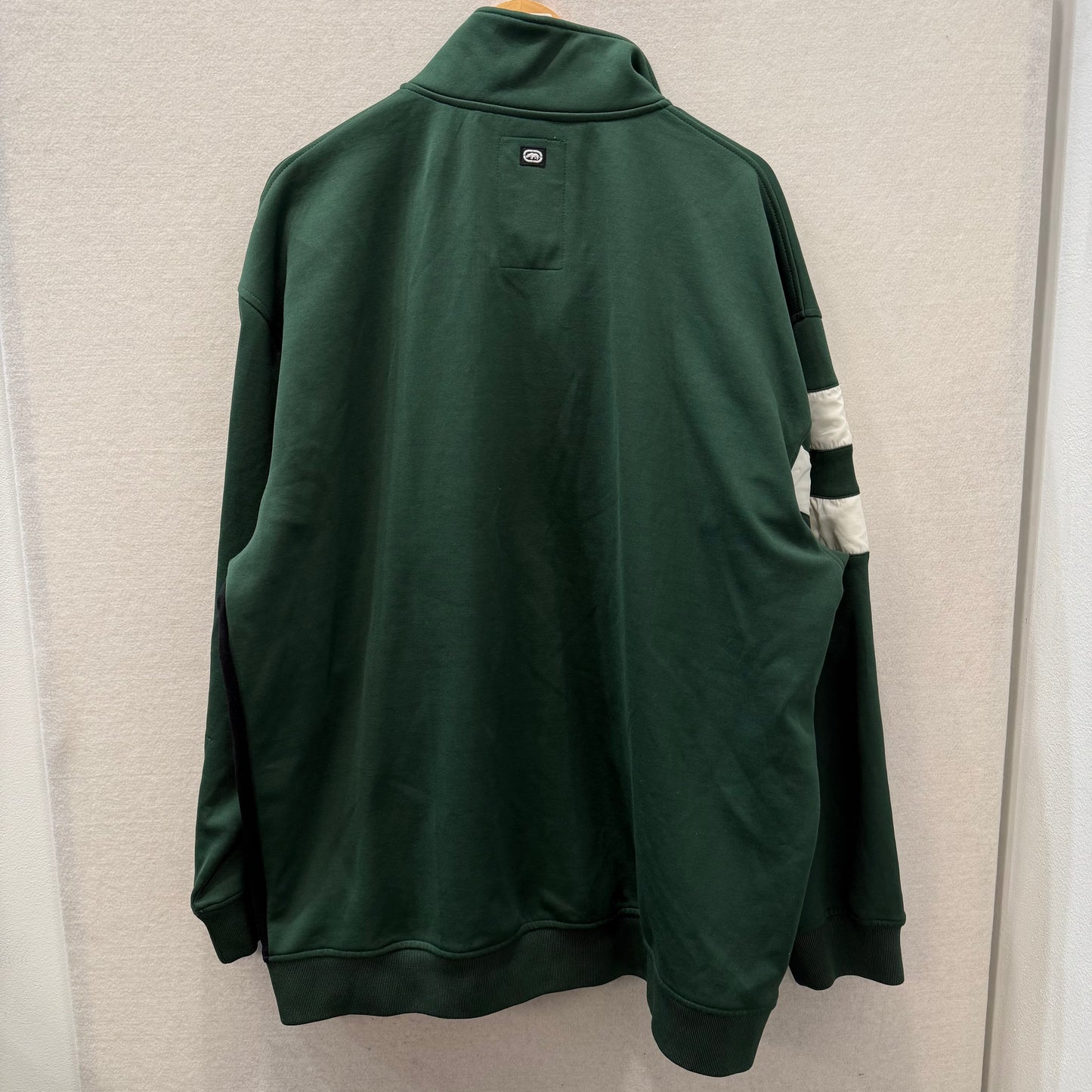 Ecko Unltd Green Colorblock Full Zip Track Jacket Logo Front Pockets Size 3XL