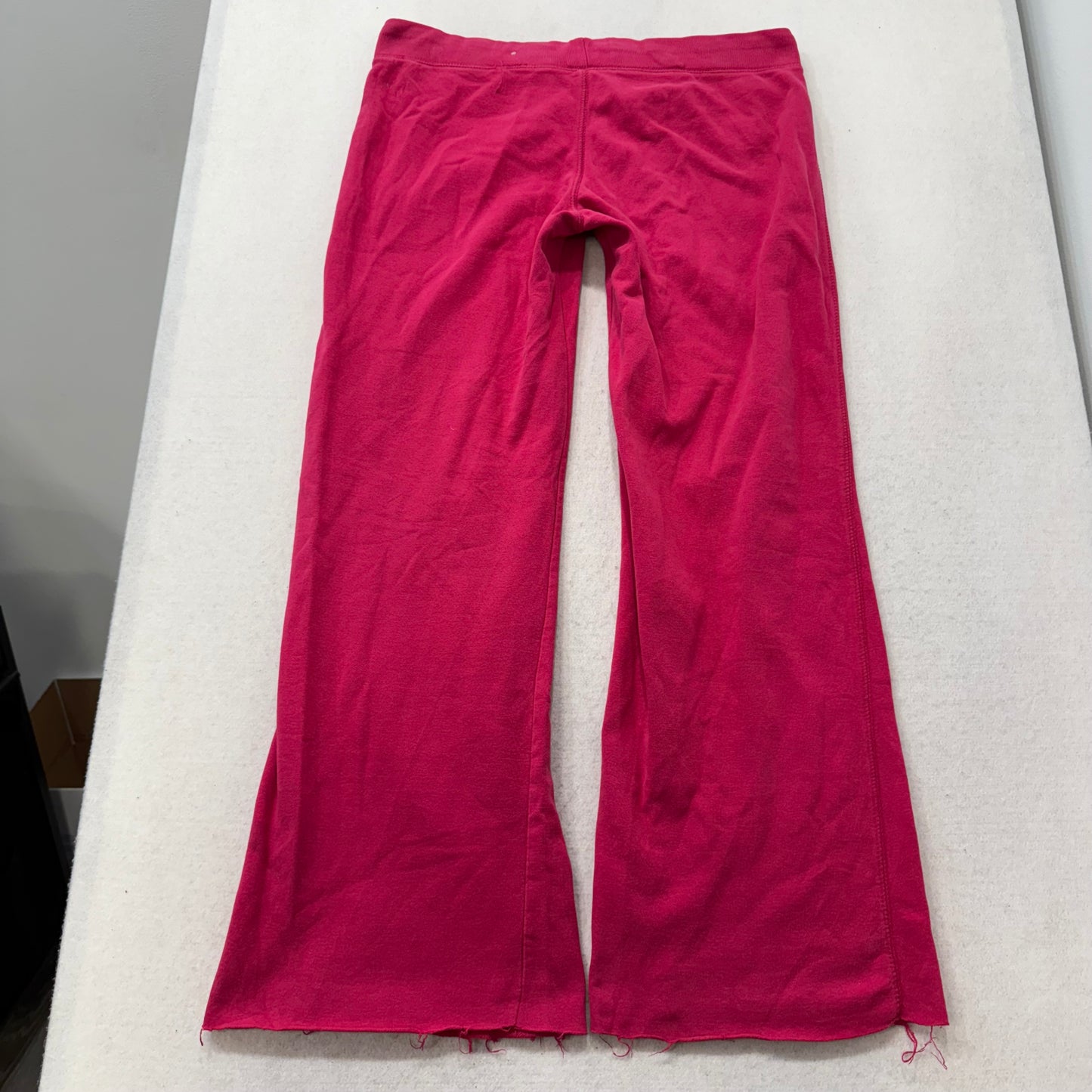Aéropostale Women's Hot Pink Velour Fit & Flare Sweatpants Script Logo Size L