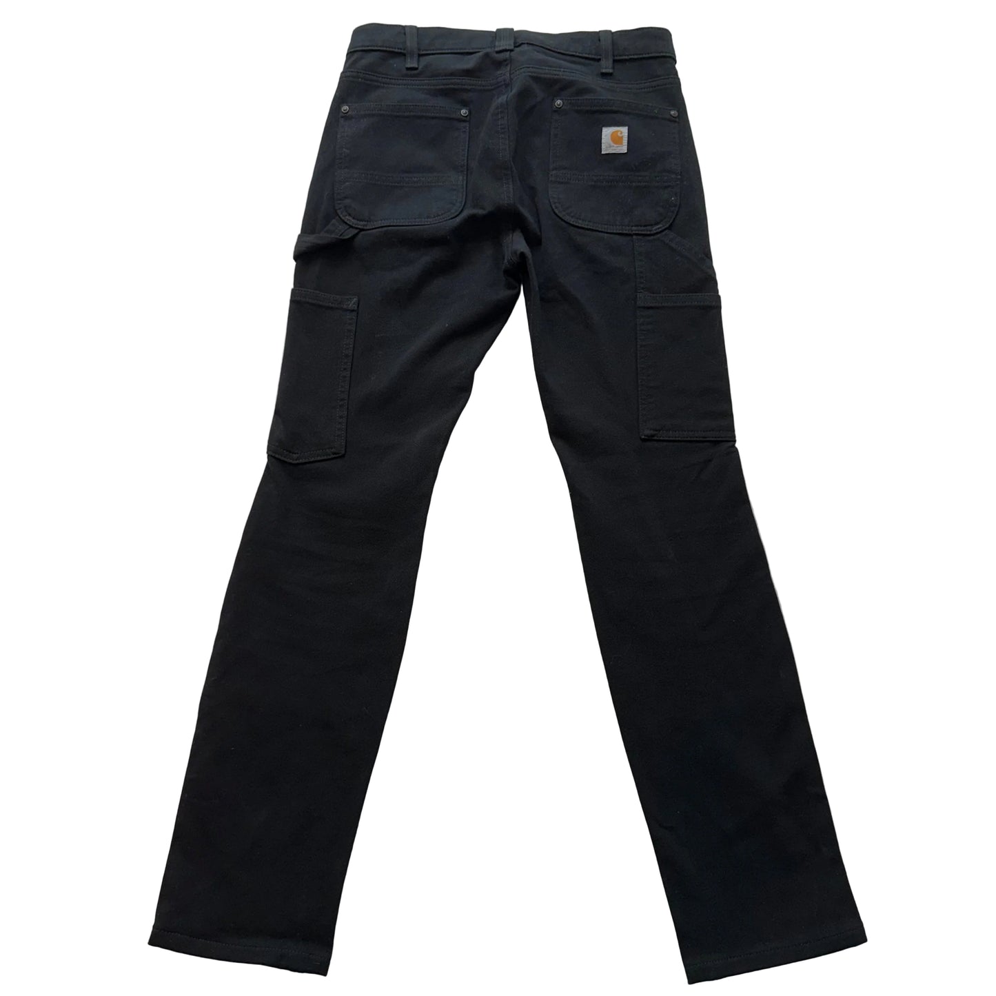 Carhartt Men's Black Cotton Relaxed Slim Fit Double-Knee Carpenter Pant Size 2