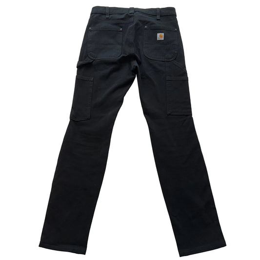 Carhartt Men's Black Cotton Relaxed Slim Fit Double-Knee Carpenter Pant Size 2