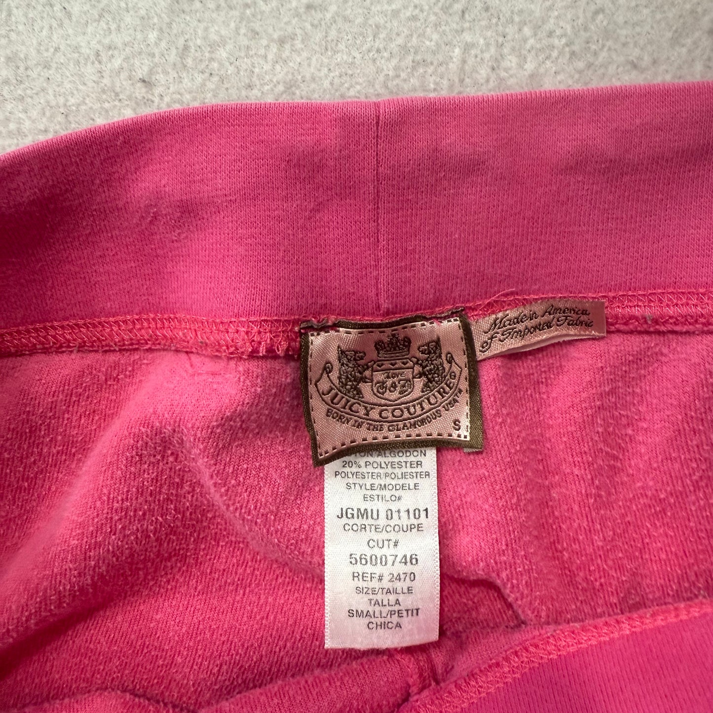 Vintage Juicy Couture Women Hot Pink Velour Flared Track Pants Loungewear Size S