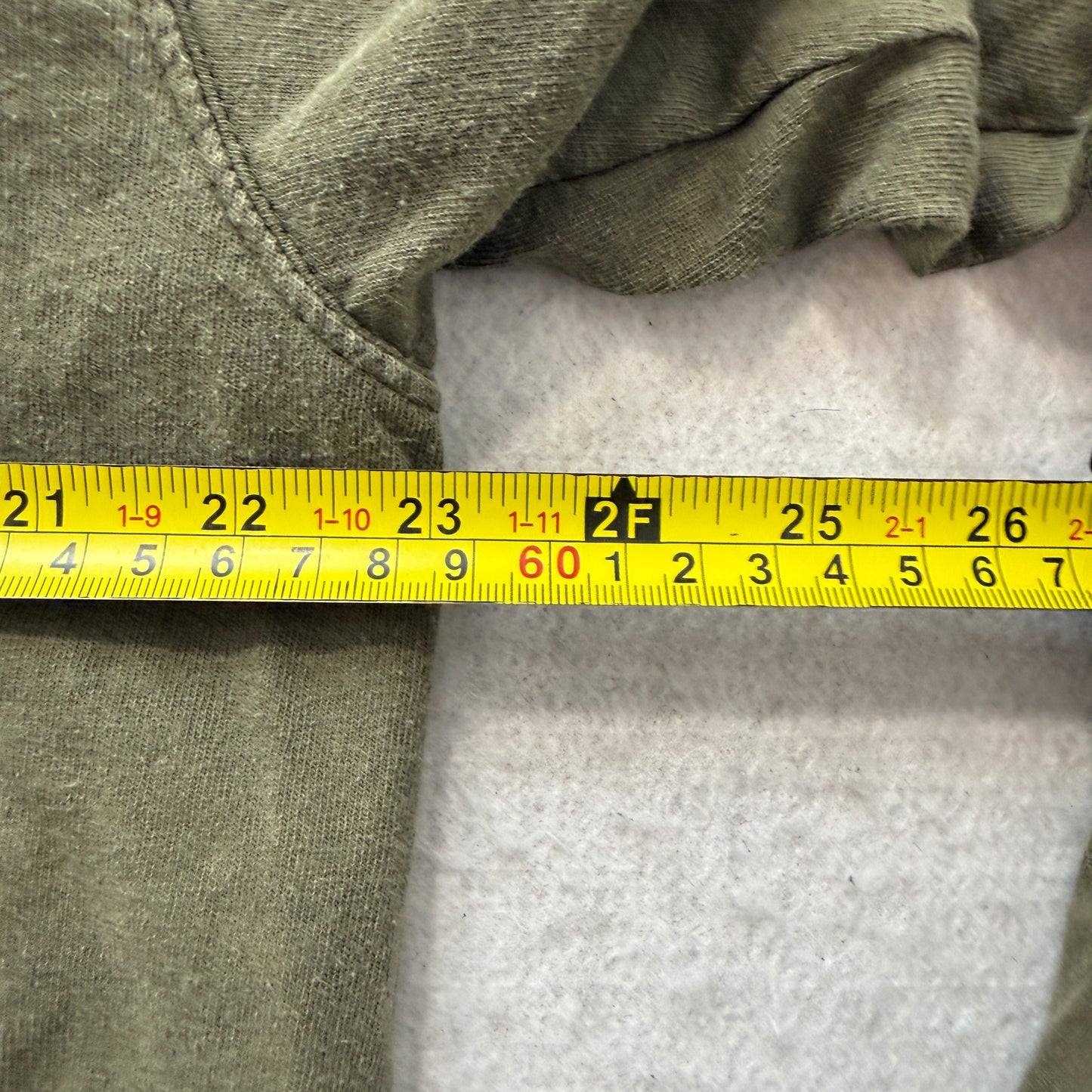 Carhartt Original Fit Men's Olive Cotton T-Shirt Long Sleeve Henley Neck Tee - L