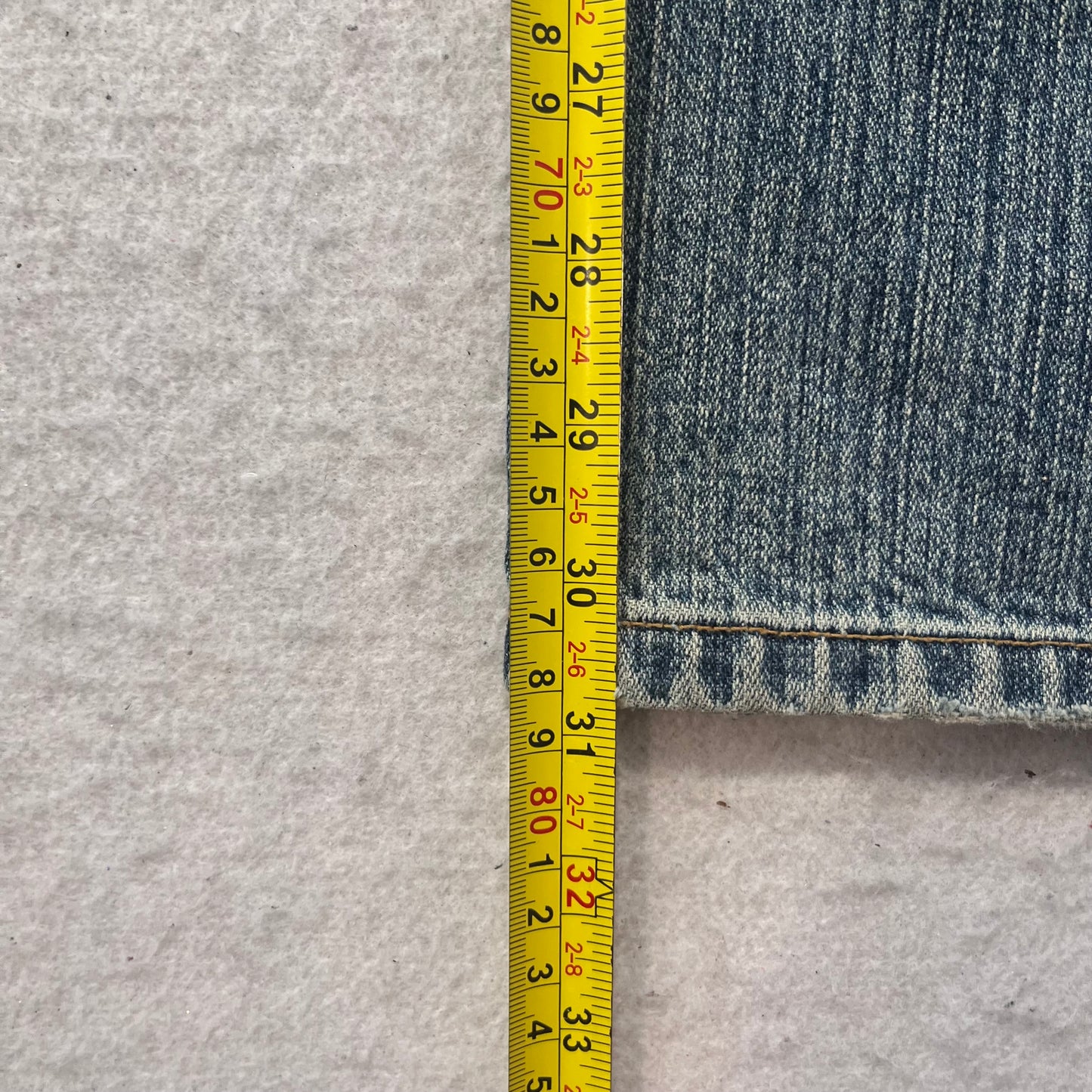 Levi's 518 Superlow Women's Blue Denim Bootcut Jeans Patched Distressed Size M