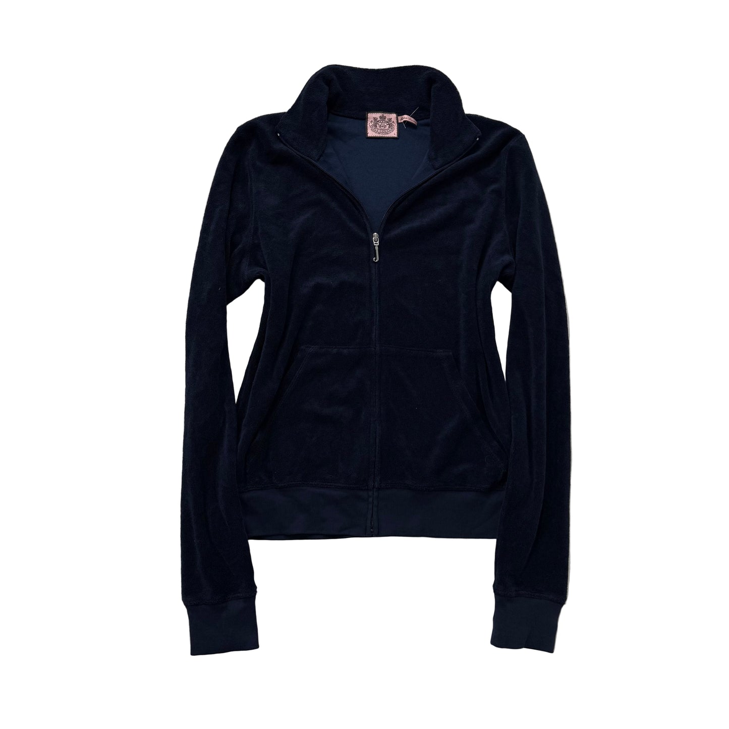 Vintage Juicy Couture navy terry cloth full zip hoodie size L