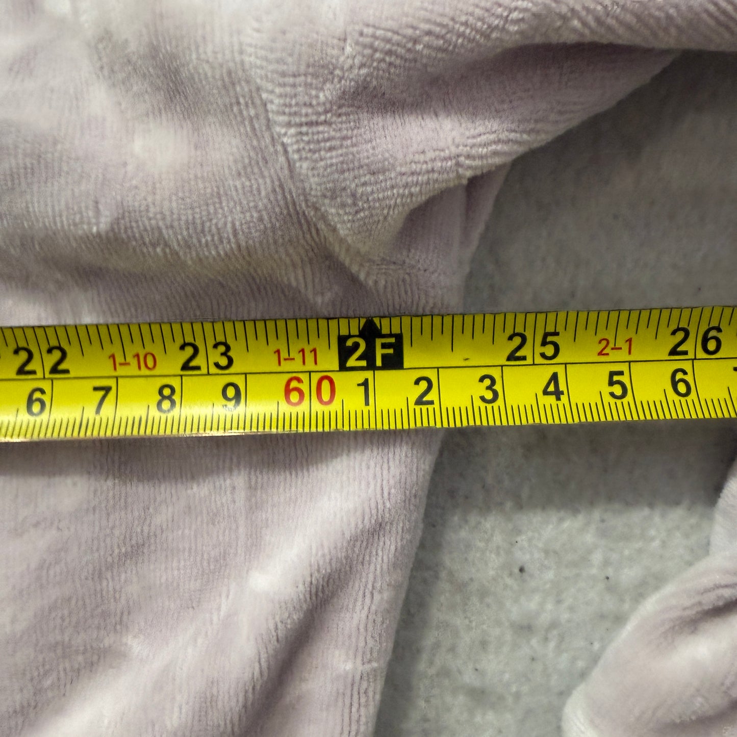 Victoria's Secret PINK Men's Baby Pink Velour Zip-Up Hoodie Drawstring Size L