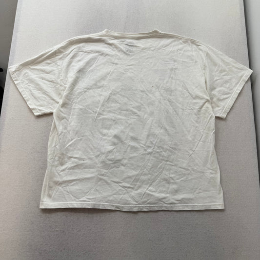 Tapout Men's White Cotton T-Shirt Short Sleeves Crew Neck Graphic Tee Size XL