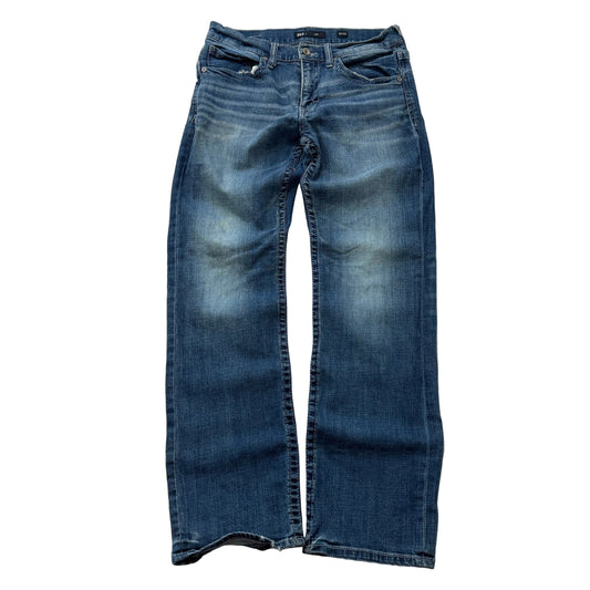 BKE Jake Men's Blue Baggy Denim Jeans Zip-Fly Pockets Classic Relaxed Size 32x32