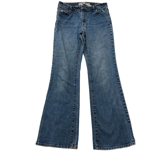 Gap Women's Blue Flare Stretch Denim Jeans Zip-Fly Pocket Classic Fit Size 10