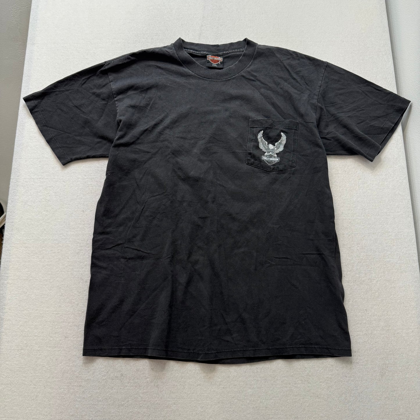 Harley-Davidson black pocket tee with back graphic size XXL