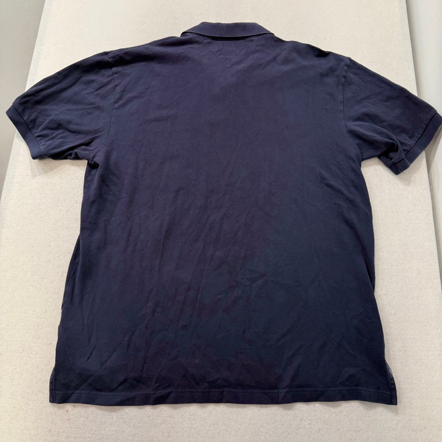Tommy Hilfiger Men's Navy Cotton Classic Fit Polo Shirt Short Sleeves Size 2XL