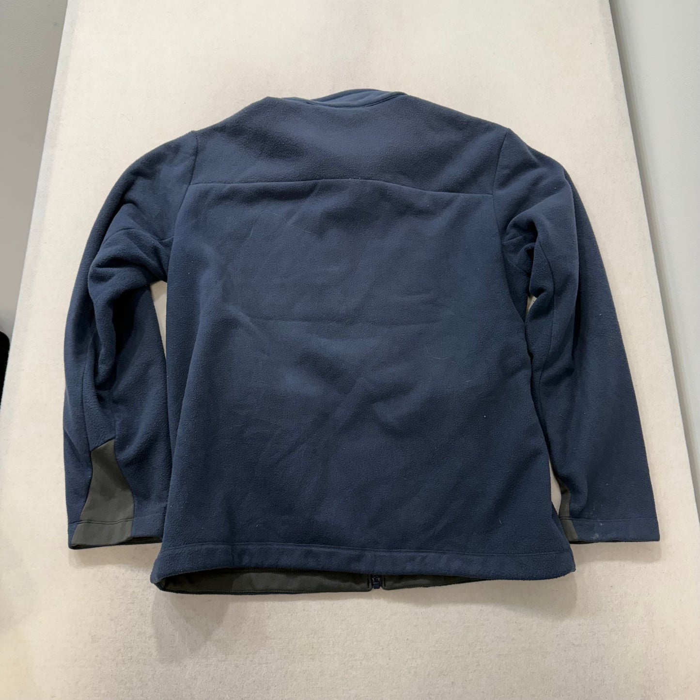 The North Face Navy Blue Full Zip Fleece Jacket Zip Pockets Size L